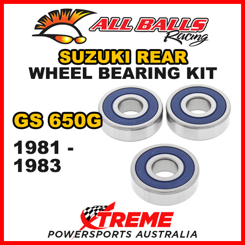 All Balls 25-1327 For Suzuki GS650G GS 650G 1981-1983 Rear Wheel Bearing Kit