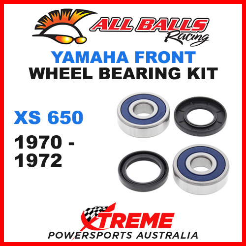 All Balls 25-1330 Yamaha XS650 XS 650 1970-1972 Front Wheel Bearing Kit