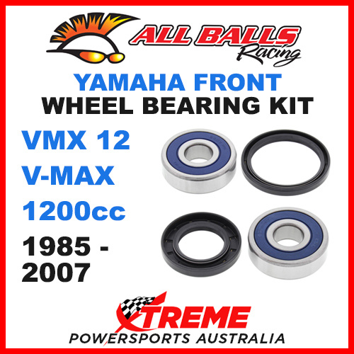 All Balls 25-1334 Yamaha VMX12 V-Max 1200cc 1985-2007 Front Wheel Bearing Kit