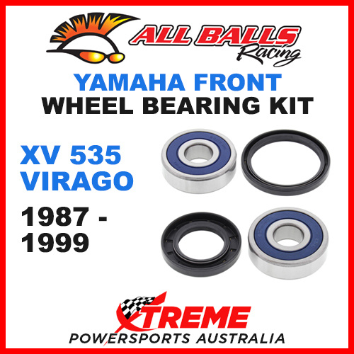 All Balls 25-1334 Yamaha XV535 XV 535 Virago 1987-1999 Front Wheel Bearing Kit