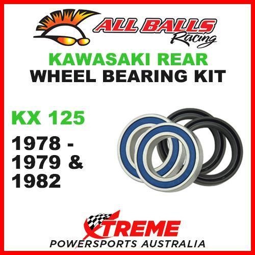 MX Rear Wheel Bearing Kit Kawasaki KX125 KX 125 1978-1979 & 1982, All Balls 25-1345