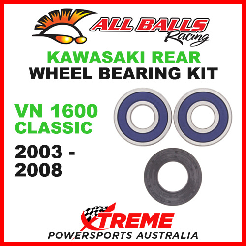 25-1353 Kawasaki V1600 VN 1600 Classic 2003-2008 Rear Wheel Bearing Kit