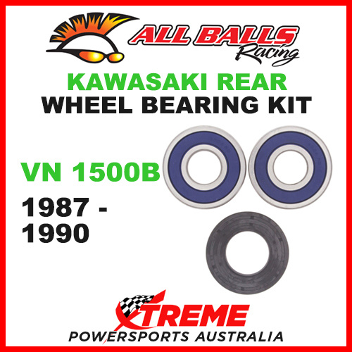 25-1353 Kawasaki VN1500B VN 1500B 1987-1990 Rear Wheel Bearing Kit