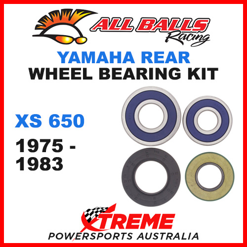 All Balls 25-1357 Yamaha XS650 XS 650 1975-1983 Rear Wheel Bearing Kit