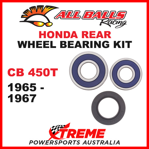All Balls 25-1361 Honda CB450T CB 450T 1965-1967 Rear Wheel Bearing Kit