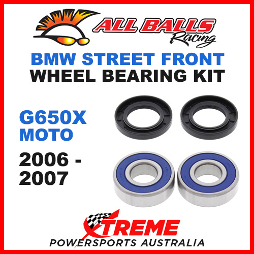 All Balls 25-1379 BMW G650X Moto 2006-2007 Front Wheel Bearing Kit