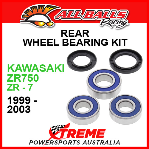 All Balls 25-1386 Kawasaki ZR750 (ZR-7) 1999-2003 Rear Wheel Bearing Kit