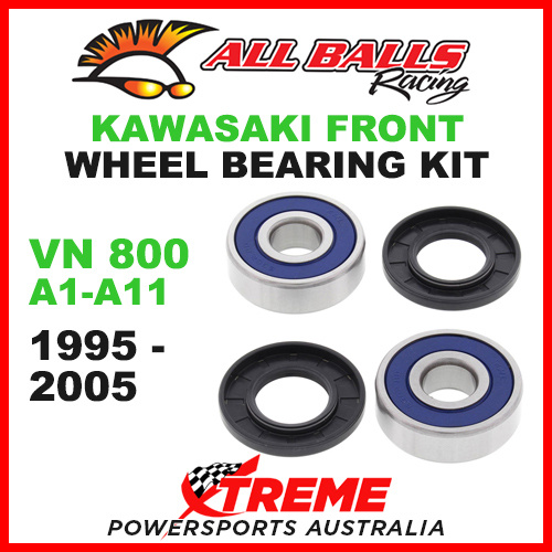 All Balls 25-1387 Kawasaki VN800 A1-11 1995-2005 Front Wheel Bearing Kit