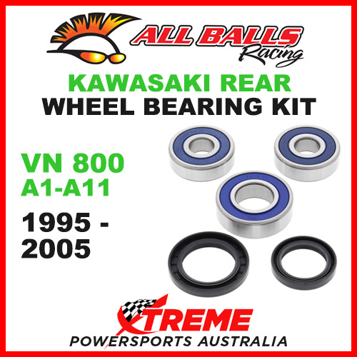 25-1388 Kawasaki VN800 A1-A11 1995-2005 Rear Wheel Bearing Kit