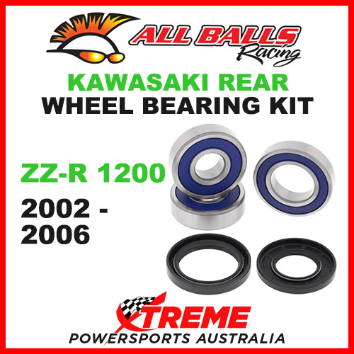 25-1390 Kawasaki ZZ-R 1200 ZZR1200 2002-2006 Rear Wheel Bearing Kit
