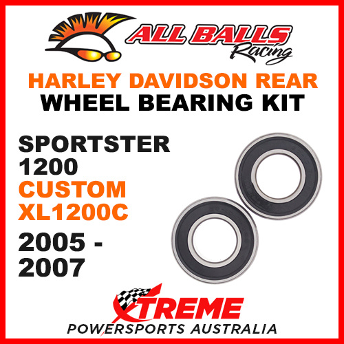 25-1394 HD Sportster 1200 Custom XL1200C 2005-2007 Rear Wheel Bearing Kit