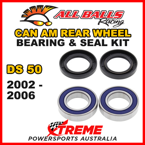 25-1396 ATV REAR WHEEL BEARING KIT CAN AM DS50 DS 50 2002-2006 