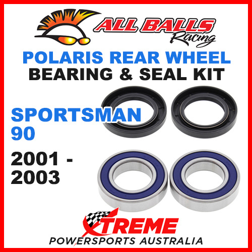 ALL BALLS 25-1396 ATV REAR WHEEL BEARING KIT POLARIS SPORTSMAN 90 2001-2003