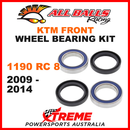 All Balls 25-1402 KTM 1190 RC8 2009-2014 Front Wheel Bearing Kit
