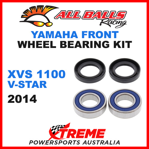 All Balls 25-1403 Yamaha XVS1100 V-Star 2014 Front Wheel Bearing Kit