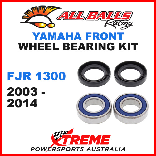 All Balls 25-1403 Yamaha FJR1300 FJR 1300 2003-2014 Front Wheel Bearing Kit