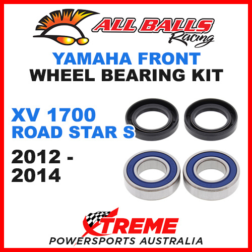 All Balls 25-1403 Yamaha XV1700 Road Star S 2012-2014 Front Wheel Bearing Kit