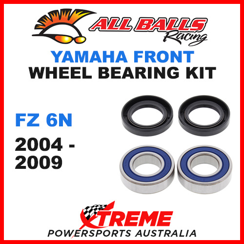 All Balls 25-1403 Yamaha FZ6N 600cc 2004-2009 Front Wheel Bearing Kit