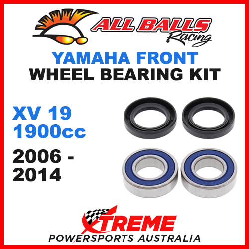 All Balls 25-1403 Yamaha XV19 XV 1900 2006-2014 Front Wheel Bearing Kit