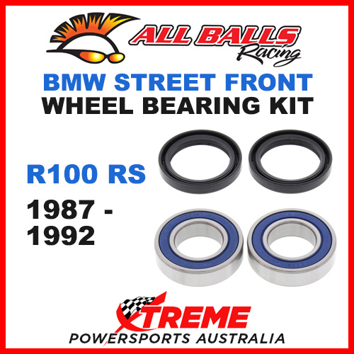 All Balls 25-1404 BMW R100RS 1987-1992 Front Wheel Bearing Kit