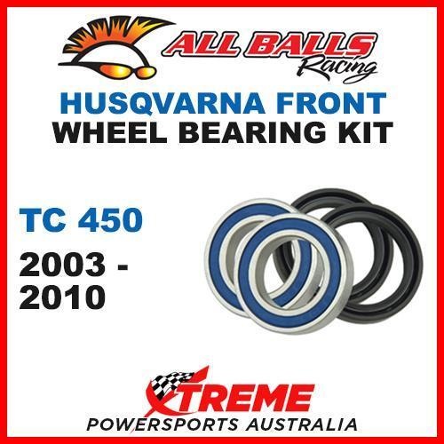 MX Front Wheel Bearing Kit Husqvarna TC450 TC 450 2003-2010 Moto, All Balls 25-1415