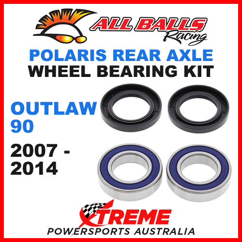 All Balls 25-1435 Polaris Outlaw 90 90cc 2007-2014 ATV Rear Axle Wheel Bearing Kit