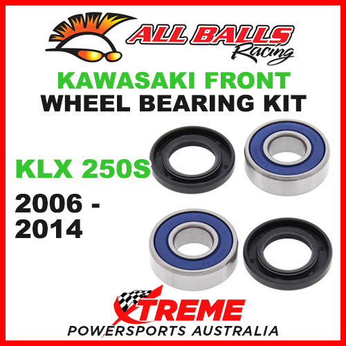 All Balls 25-1444 Kawasaki KLX250S KLX 250S 2006-2014 Front Wheel Bearing Kit