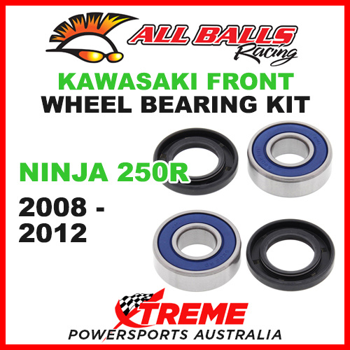 All Balls 25-1444 Kawasaki Ninja 250R 2008-2012 Front Wheel Bearing Kit