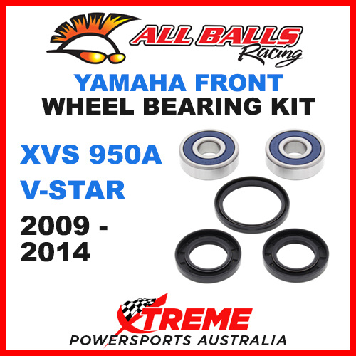 All Balls 25-1448 Yamaha XVS 950A V-Star 2009-2014 Front Wheel Bearing Kit
