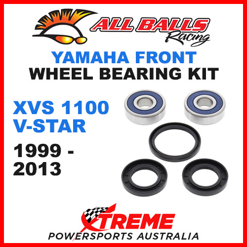 All Balls 25-1448 Yamaha XVS 1100 V-Star 1999-2013 Front Wheel Bearing Kit