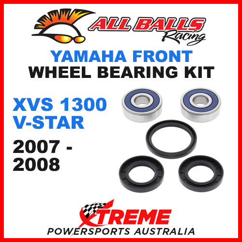 All Balls 25-1448 Yamaha XVS 1300 V-Star 2007-2008 Front Wheel Bearing Kit