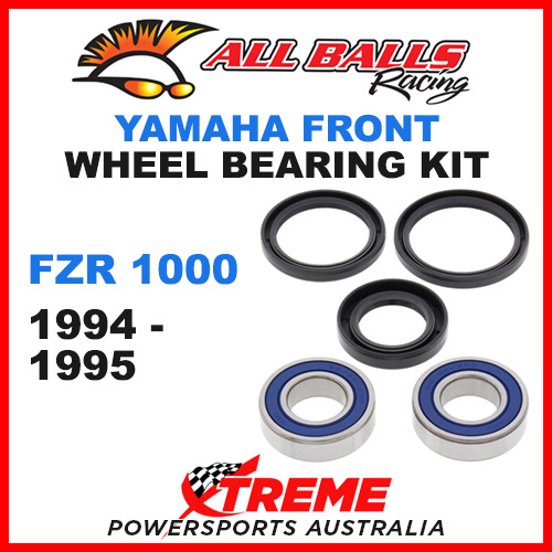 All Balls 25-1450 Yamaha FZR1000 FZR 1000 1994-1995 Front Wheel Bearing Kit
