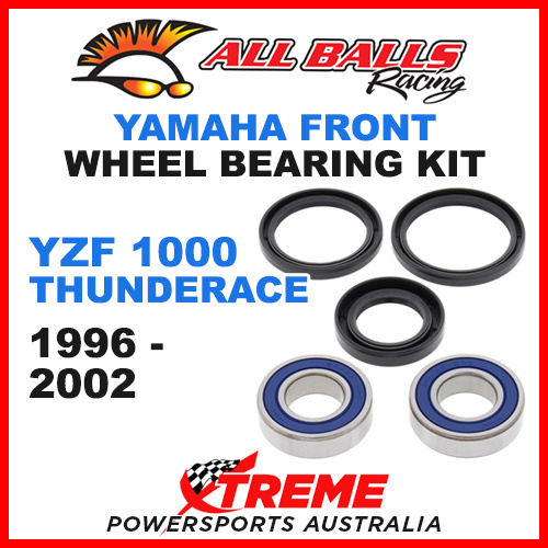 All Balls 25-1450 Yamaha YZF 1000 Thunderace 1996-2002 Front Wheel Bearing Kit