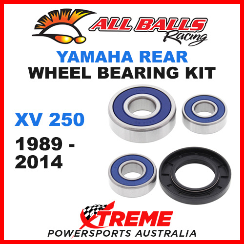 All Balls 25-1455 Yamaha XV250 XV 250 1989-2014 Rear Wheel Bearing Kit