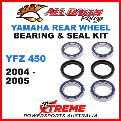 ALL BALLS 25-1456 Yamaha YFZ 450 YFZ450 2004-2005 Rear Wheel Bearing Kit