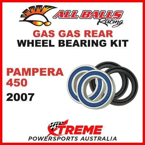 MX Rear Wheel Bearing Kit Gas-Gas PAMPERA 450 450cc 2007 Dirt Bike, All Balls 25-1458