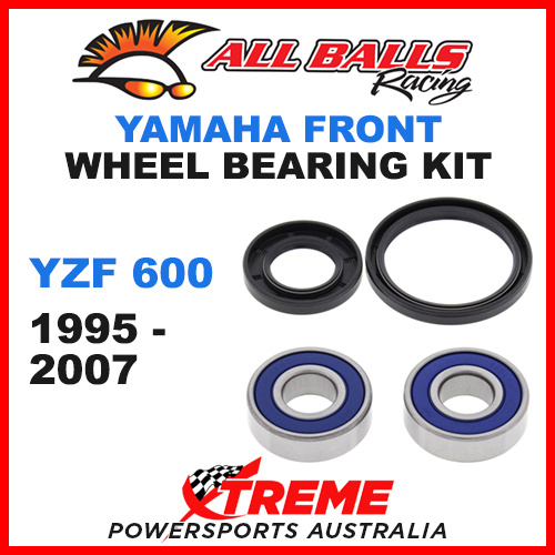 All Balls 25-1472 Yamaha YZF 600 1995-2007 Front Wheel Bearing Kit