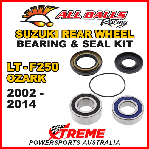 ALL BALLS 25-1478 ATV REAR WHEEL BEARING KIT For Suzuki LT-F250 OZARK 2002-2014