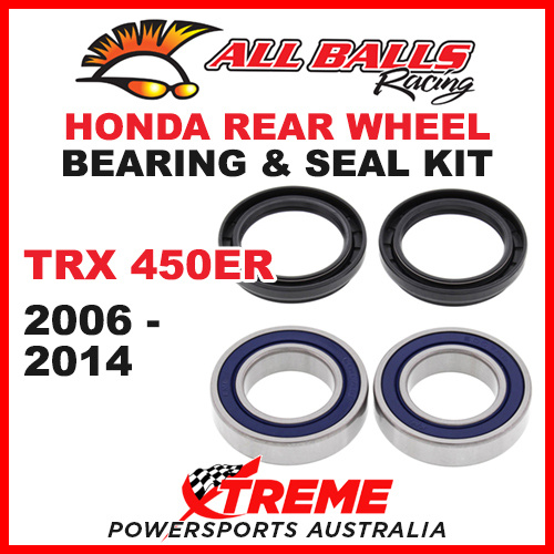 25-1479 Honda ATV TRX450ER TRX 450ER 2006-2014 Rear Wheel Bearing Kit