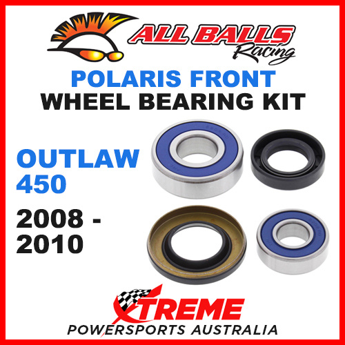 25-1500 Polaris Outlaw 450 2008-2010 Front Wheel Bearing Kit