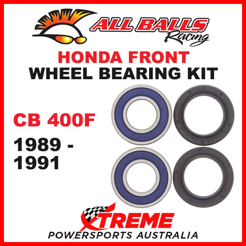 25-1510 Honda CB400F CB 400F 1989-1991 Front Wheel Bearing Kit