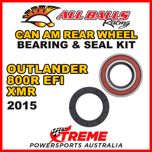 25-1516 ATV REAR WHEEL BEARING KIT CAN AM OUTLANDER 800R EFI XMR 2015