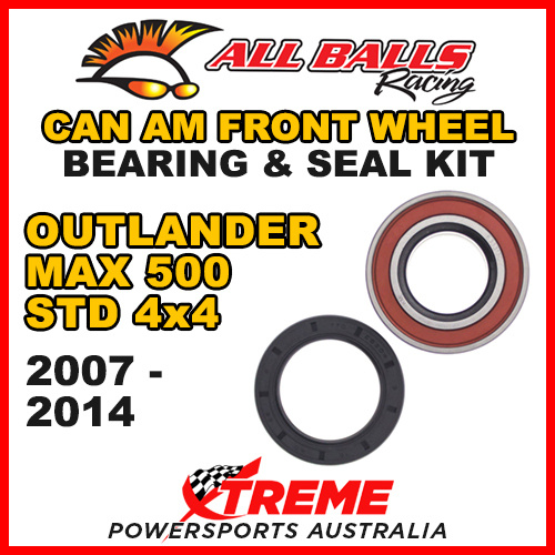25-1516 ATV FRONT WHEEL BEARING KIT CAN-AM OUTLANDER MAX 500 STD 4X4 2007-2014