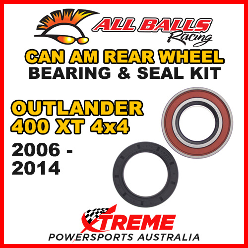 25-1516 ATV FRONT WHEEL BEARING KIT CAN-AM OUTLANDER 400 XT 4x4 2006-2014