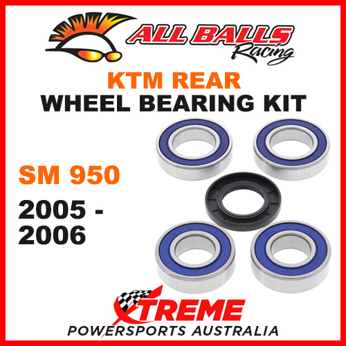 All Balls 25-1533 KTM SM 950 2005-2006 Rear Wheel Bearing Kit