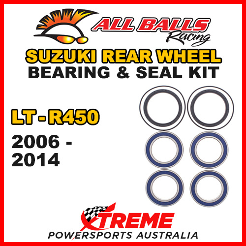 ALL BALLS 25-1534 ATV  For Suzuki LT-R450 LTR450 2006-2014 Rear Wheel Bearing Kit