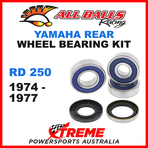 All Balls 25-1544 Yamaha RD250 RD 250 1974-1977 Rear Wheel Bearing Kit