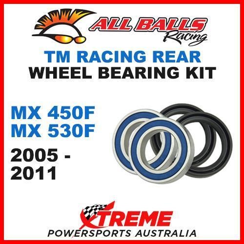 Rear Wheel Bearing Kit TM Racing MX450F MX530F MXF 450 530 05-11, All Balls 25-1548