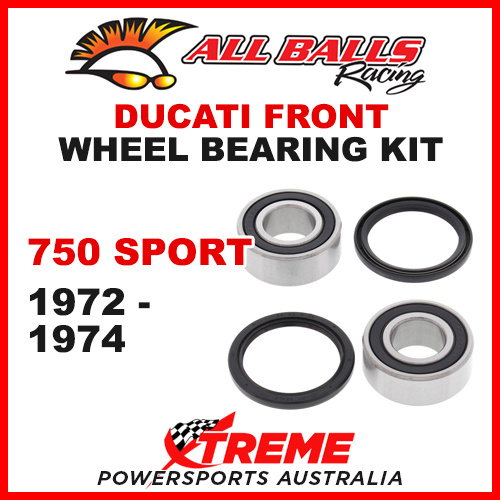All Balls 25-1550 Ducati 750 Sport 1972-1974 Front Wheel Bearing Kit