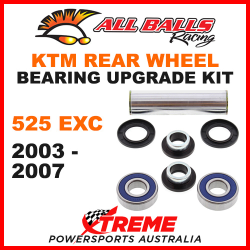 25-1552 KTM 525EXC 525 EXC 2003-2007 Rear Wheel Bearing Upgrade Kit